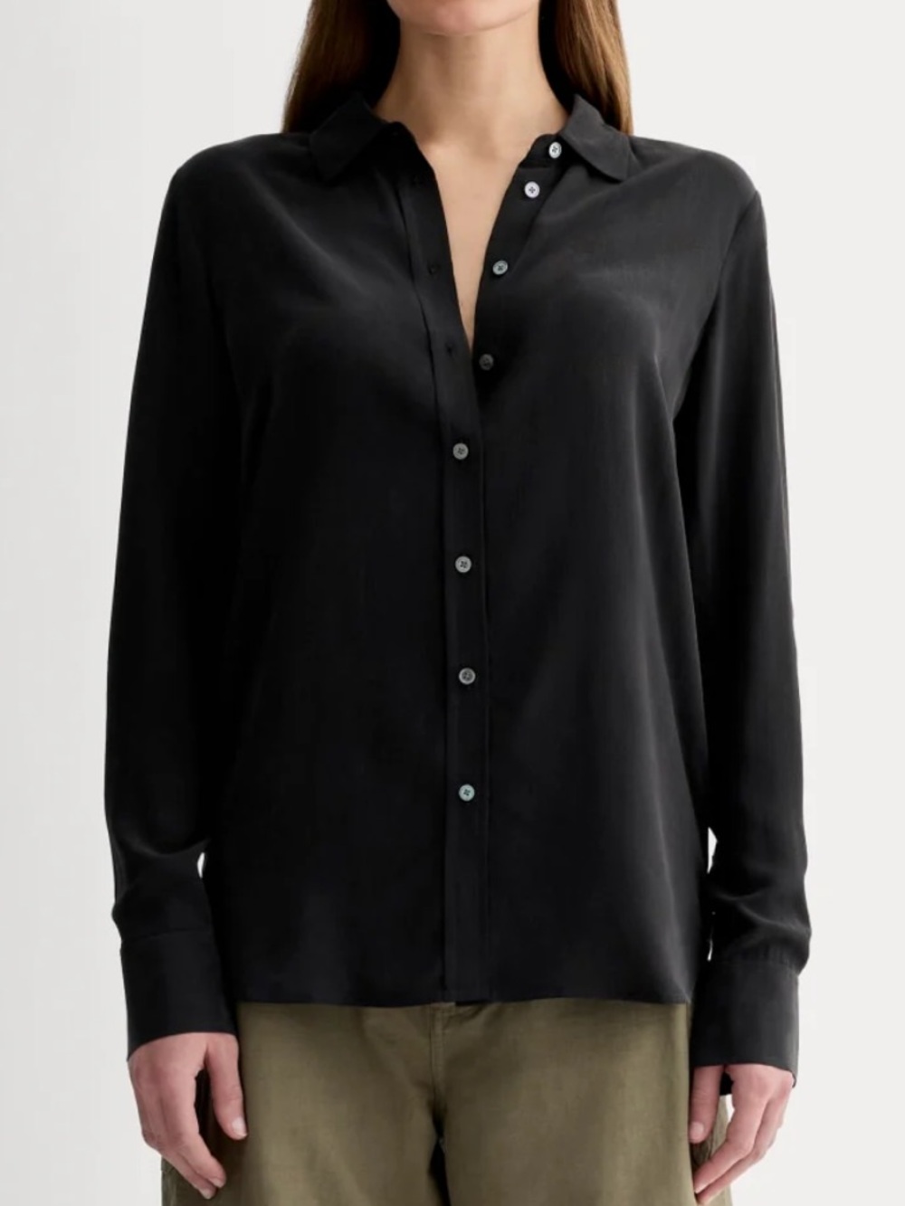 Everlane 100% Silk Button Up Shirt